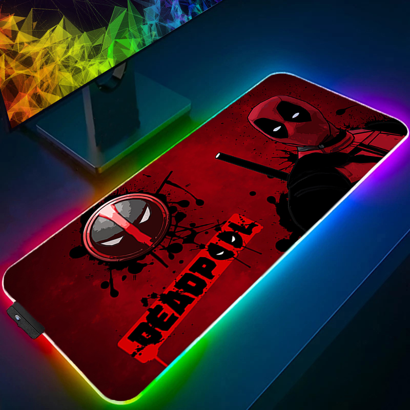 Pc Gaming Aesthetic - LED-muismat Gaming Backlight Lock Edge Anime-accessoires