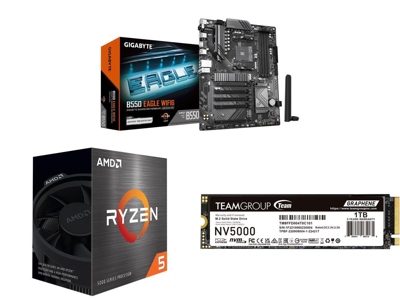 Pc Gaming Gigabyte - GIGABYTE B550 EAGLE WIFI6 moederbord, AMD