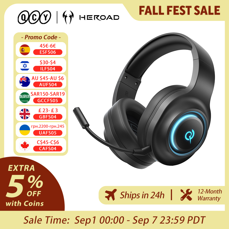 Pc Gaming Gigabyte - QCY Heroad V200 Gaming Headset met