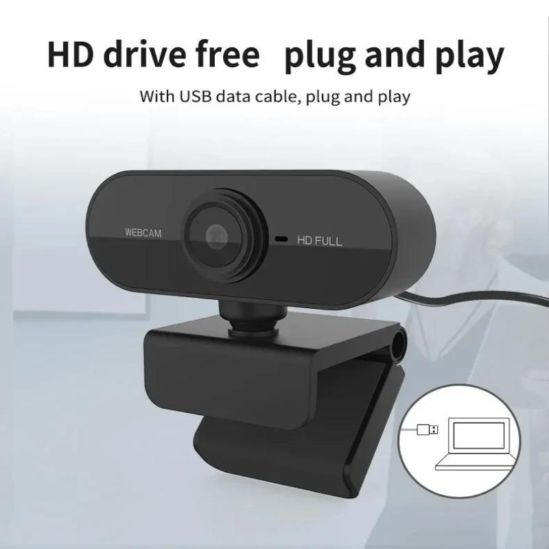 Pc Gaming Video - USB-webcam Plug-and-play Ingebouwde microfoon 360° draaibare