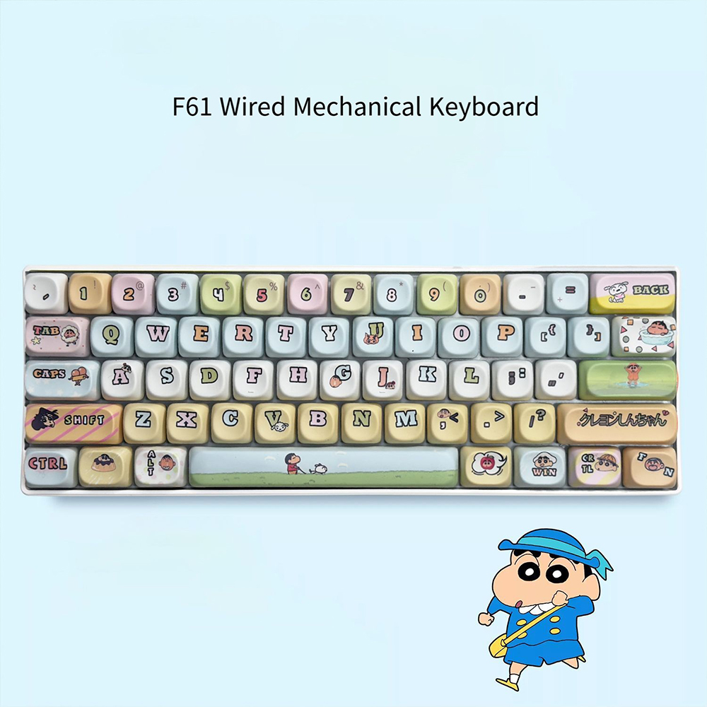 Pc Gaming Editing - Crayon Shin-Chan 61 Toetsen Mechanisch Toetsenbord