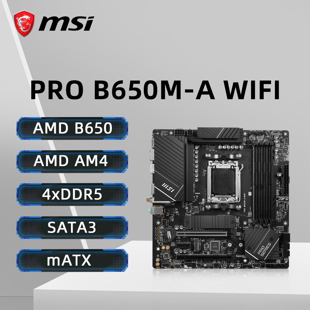 Pc Gaming Msi - MSI PRO B650M-A WIFI Moederbord AM5
