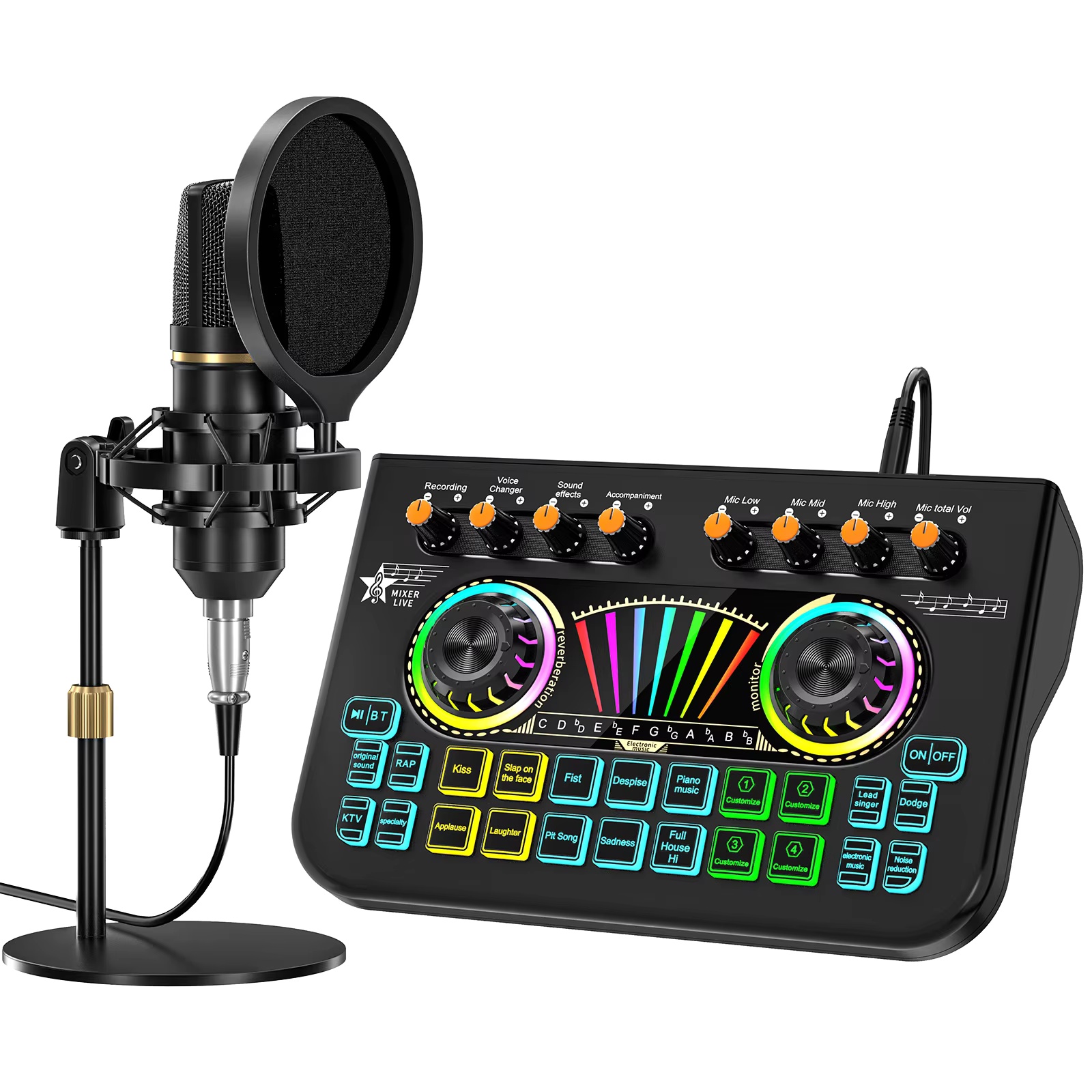 Pc Gaming Setup - Tenlamp X3 BM800 Podcast Microfoon Bundelset