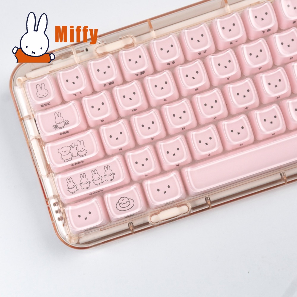 Kawaii Miffy Keycaps Schattig  - Pc Gaming Kawaii recensie en prijs