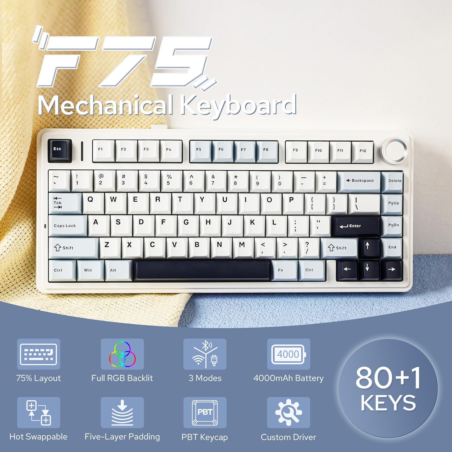 Aula F75 Mechanisch Toetsenbor - Pc Gaming Gigabyte recensie en prijs