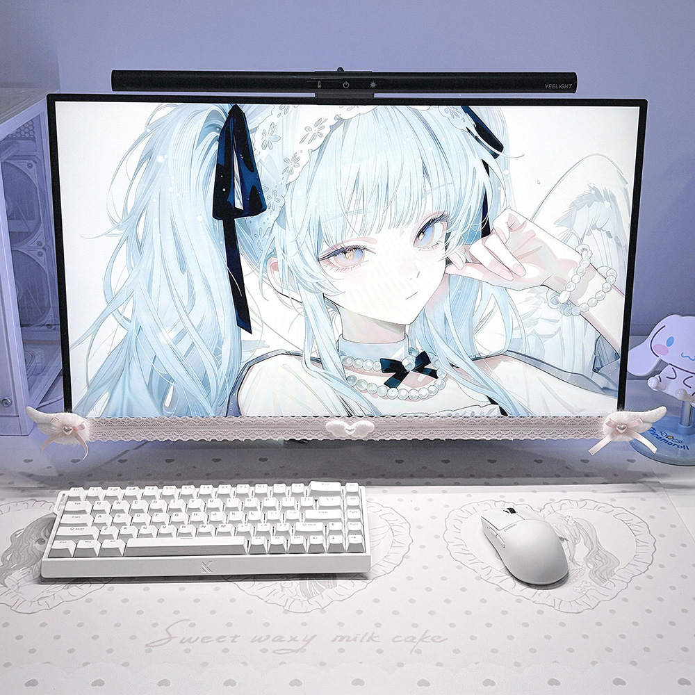 Nieuwe schermdecoratie witte k - Pc Gaming Setup recensie en prijs