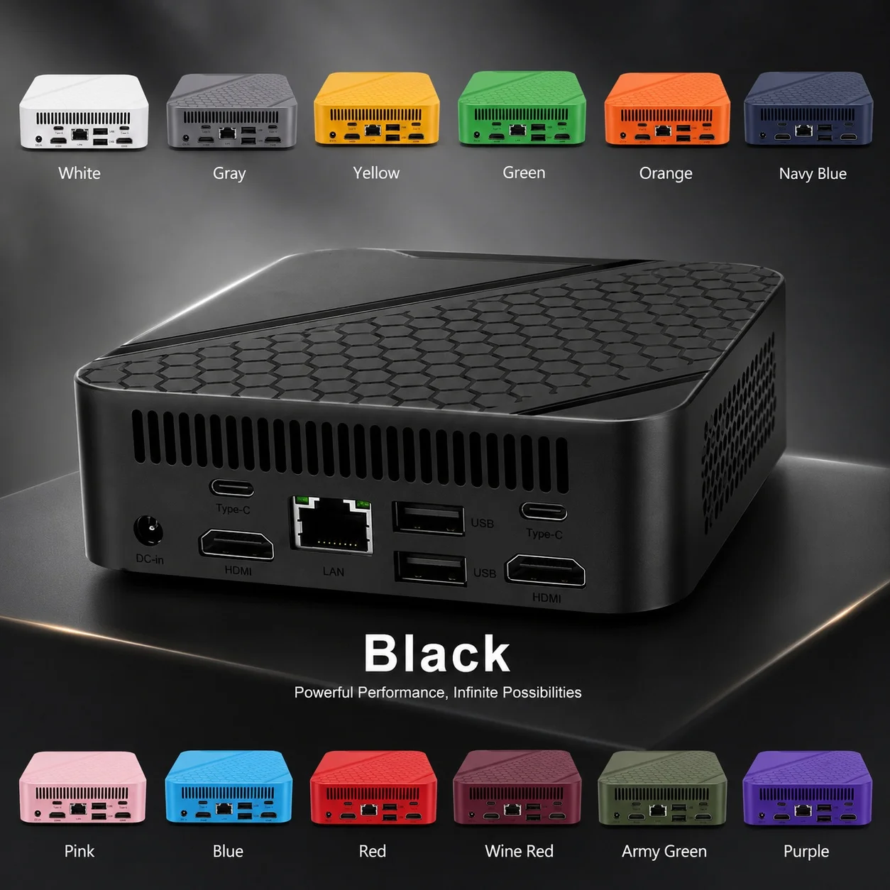 Kleurrijke draagbare mini-pc,  - Pc Gaming Editing recensie en prijs