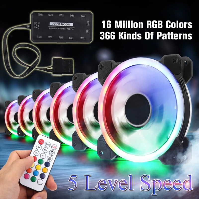 120mm RGB Stille, instelbare p - Pc Gaming Case recensie en prijs
