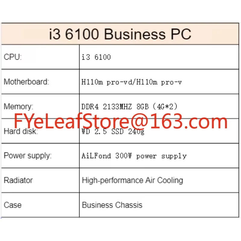 i3 6100 full-gaming pc op maat - Pc Gaming Prebuilt recensie en prijs