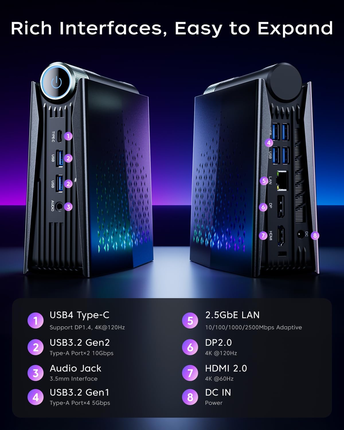KAMRUI Gaming Mini PC Ryzen 7  - Pc Gaming Setup recensie en prijs