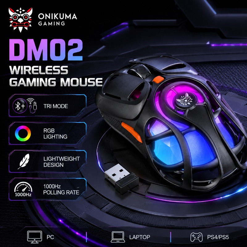 ONIKUMA DM02 Draadloze Gaming  - Pc Gaming Gigabyte recensie en prijs